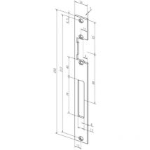 Assa Abloy - Cerradero plano 690 va de p. Ej., 24xL.250mm din l / r