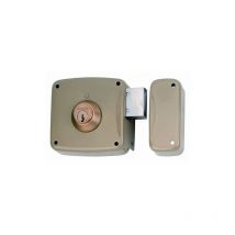 Cerradura Sobreponer 120X60Mm 5124Ahe12I Hierro Esmaltado Palanca Izquierda Lince