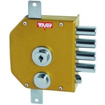 Tover - Cerradura Seguridad Sobreponer 9000 Pintada 3P Derecha