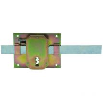 Ilargi - cerradura 94-4 bicromatada , Cerradura de sobreponer No 94 rústicaTamaño 4 pulgadasPalanca larga1 llave de borjaAcabado bicromatadoNo tiene