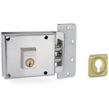 Azbe - Cerradura Yale r. 6-0-10 H-Niquel Izquierda