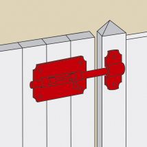 Cerradura caja palanca + cerradero Afbat acero zincado gris Afbat