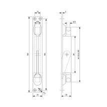 Cerradura de palanca de doble acción SEVAX - 860422