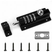 Starlight - Cerradura de puerta codificada, 4 ruedas recodificables Cerradura de puerta resistente al agua Cerradura de combinación sin llave,