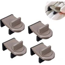KZQ - Cerradura de seguridad para ventana corrediza ajustable (4 unidades) y puerta corrediza ajustable, cerradura de seguridad para niños.
