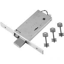 Nuova Feb - Cerradura Eléctrica Doble Paleta e 90 - Fr.25 Mm. 3 puntos de cierre