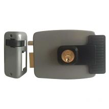 JIS - cerradura electromecanica 1902/izquierda , Cerradura electromecanica 1902/Izquierda- Cerradura electrica de sobreponer.- Cilindro exterior e