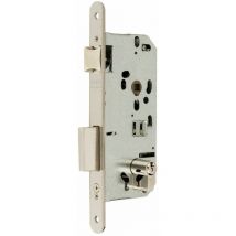 MCM - Cerradura Instituc.Si01-50 Inox Golpe y Llave P.Rdo.