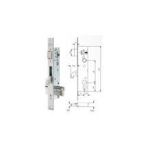 Tesa Assa Abloy - Cerradura Metalica Embutir 25X25Mm 2241Be253Ai Inox Gancho Tesa