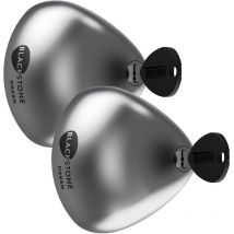 Daken - Cerradura para furgonetas Blackstone Silver slam - cerradura de seguridad de acero inoxidable - 2 cerraduras + 4 llaves