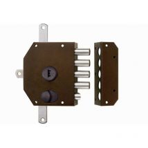 Isé - Cerraduras Iseo Iberica. 913101If-Izda - Cerradura seg. sobr. 50mm 9131011f-i oro 3p izq iseo