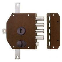 Cerraduras Iseo Iberica. 913.105Df-Dcha - Cerradura seg. sobr. 913.105df-d pintado 3p dcha iseo