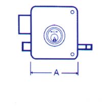 Cerradura sobrep pint izda
