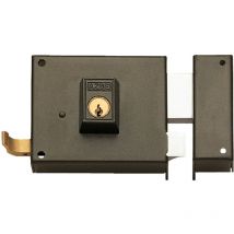 Yale - Cerradura Sobreponer 100X50Mm 125100Ihn Hierro Niquelado Picaporte/Palanca Izquierda