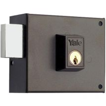 Azbe - yale cerradura yale 124-a/hpr/ 8/ izquierda , Cerradura Yale / 124-a/hpr/ 8/izquierda. - Cerradura de sobreponer.- Cilindro exterior forjado o