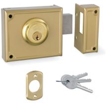 JIS - cerradura de sobreponer solo llave. izquierda 11-10I