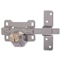 CAYS cerrojo a-3p pintado , Cerrojo A 3P PintadoBombillo redondo de 45mmApertura exterior e interior con llaveAncho de placa: 87mmIncluye 3 llaves de