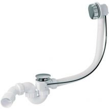 Accessori - Sistema di scarico e troppopieno per vasca da bagno, lunghezza 59 cm, cromo S904-004 - Cersanit