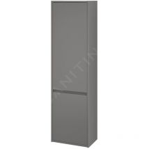 Cersanit - Crea - Armoire haute, 140x40x25 cm, 2 portes, charnières g/d, gris S924-025
