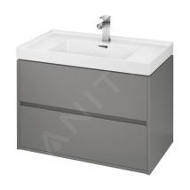 Crea - Meuble-lavabo, 53x79x45 cm, 2 tiroirs, gris S924-017 - Cersanit