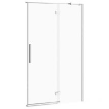 Crea - Porte de douche 120x202 cm, droite, chrome/verre clair S159-004 - Cersanit