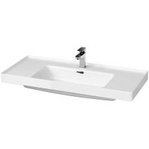 Crea - Waschbecken 101x46 cm, mit Überlauf, Hahnloch, weiß K114-018 - Cersanit