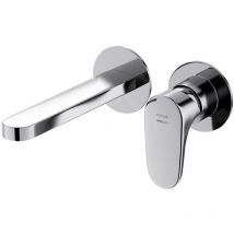 Cersanit - Inverto - Mitigeur de lavabo encastré, installation à 2 trous, chrome S951-302