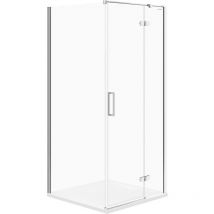Cersanit - Jota - Box doccia 90x90 cm, dx, cromo/vetro trasparente S160-002