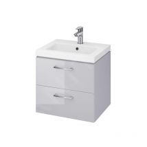 Cersanit - Lara - Meuble avec lavabo, 46x49x40 cm, 2 tiroirs, gris S801-212-DSM