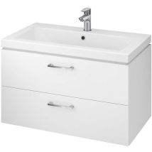 Cersanit Lara - Waschbeckenunterschrank, 45x79x45 cm, 2 Schubladen, weiß S926-005-DSM