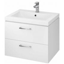 Cersanit - Lara - Waschtisch mit Unterschrank, 45x59x45 cm, 2 Schubladen, weiß S801-147-DSM