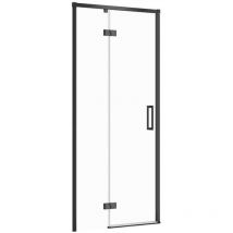 Cersanit Larga - Duschtür 90x195 cm, links, schwarz/Klarglas S932-128