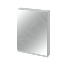 Cersanit Moduo - Armoire à miroir, 80x60x14 cm, 1 porte, charnières G/D, gris S590-017-DSM