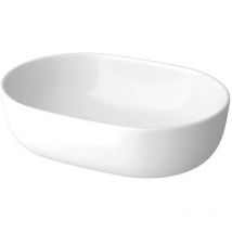 Moduo - Lavabo da appoggio, 50x36 cm, senza troppopieno, bianco K116-049 - Cersanit