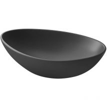 Moduo - Lavabo da appoggio, 57x37 cm, senza troppopieno, antracite K116-106-BOX - Cersanit