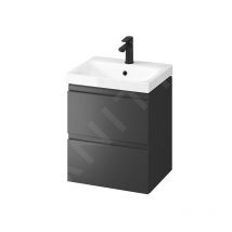 Moduo - Meuble avec lavabo, 57x49x40 cm, 2 tiroirs, anthracite S801-482 - Cersanit
