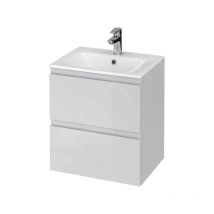 Cersanit Moduo - Meuble avec lavabo, 57x49x40 cm, 2 tiroirs, gris S801-311-DSM