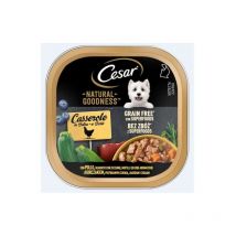 Cane Natural Goodness 100gr Casserole Pollo Zucchine Mirtilli Erbe - Cesar