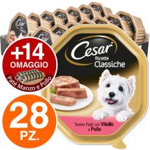 Ricette Classiche per Cane Adult Mini da 150 gr Vitello e Pollo - Cesar