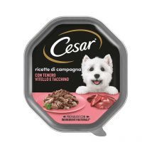 Ricette di Campagna per Cane Adult Mini da 150 gr Vitello e Tacchino - Cesar