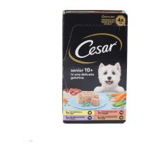 Vaschette in gelatina multipack senior 10+ 4 x 150 gr - Cesar