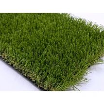 Ifloor - Césped artificial hera. Medidas 2 x 10 m. Altura de fibra 40 mm. Disfruta en familia.