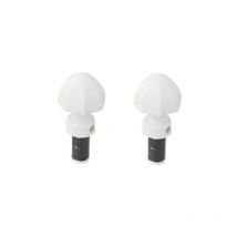 2 embouts pour barre de vitrage, Diam.10 mm, blanc Cosy - Cessot