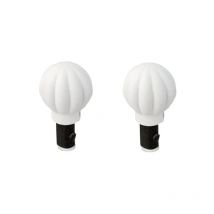 CESSOT 2 embouts pour barre de vitrage, Diam.10 mm, blanc Cosy, CESSOT