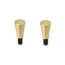 2 embouts pour barre de vitrage, Diam.10 mm, dore Chic - Cessot