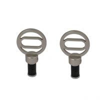 2 embouts pour barre de vitrage, Diam.10 mm, gris Design - Cessot