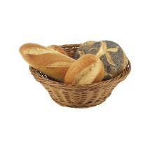 APS - Cesta Economic para mesa/buffet redonda, marrón, altura 85 mm, ø 255 mm