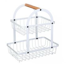 Loft - cesta de 2 niveles para frutas y especias E-8111