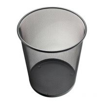 Cesta de papel 15l H280xØ267mm con decoración perforada sta negro Helit