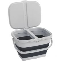 Outwell - Cesta de reciclaje plegable Shadow azul marino noche